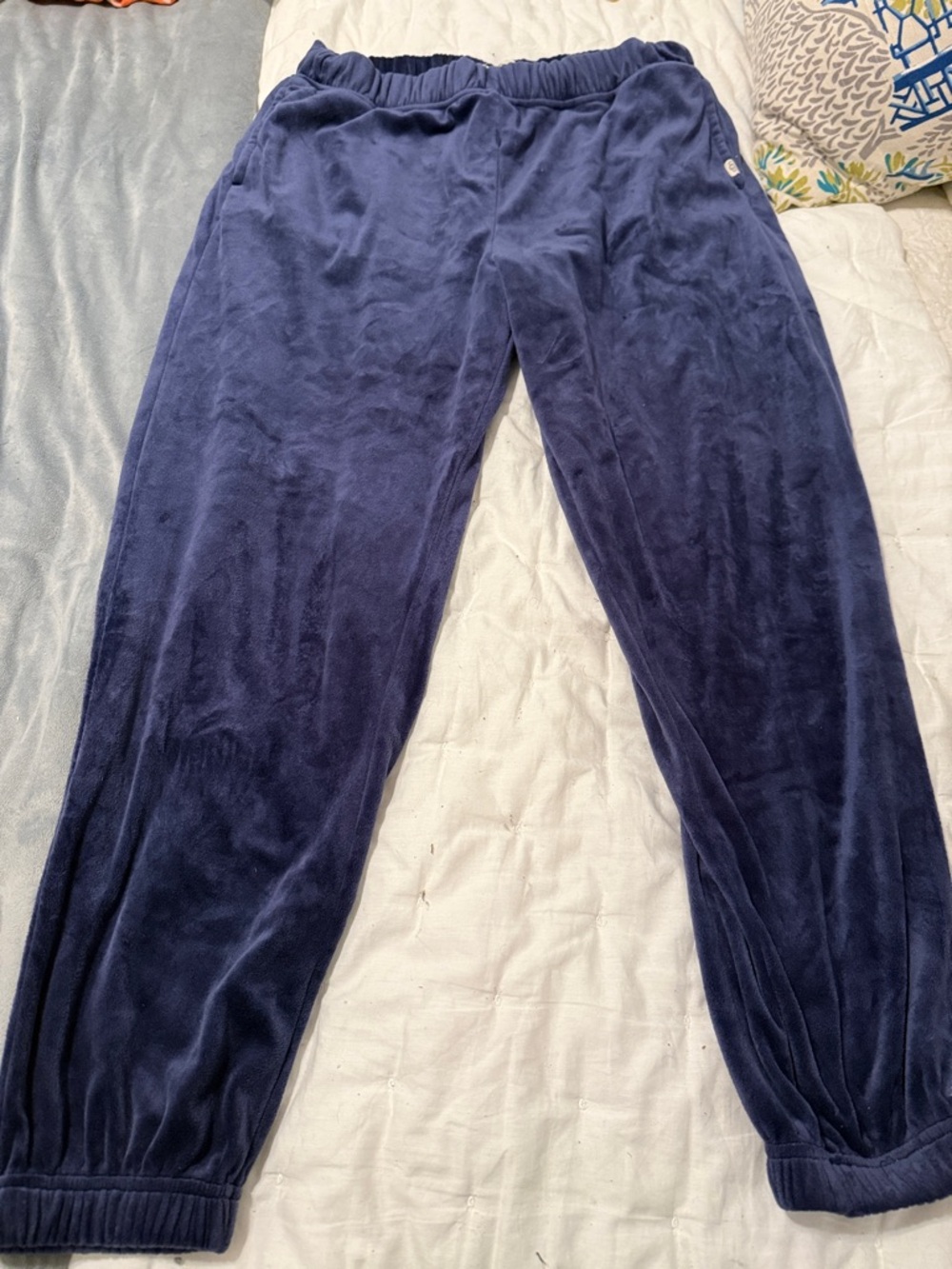 UGG Navy Velour Lounge Joggers